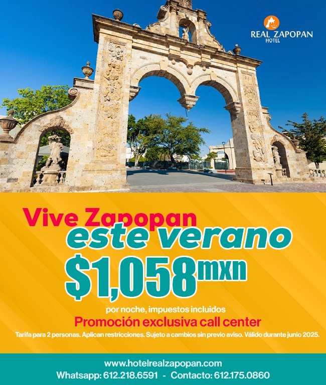 Oferta de verano, hospedaje Hotel Real Zapopan. Hotel en Zapopan Jalisco