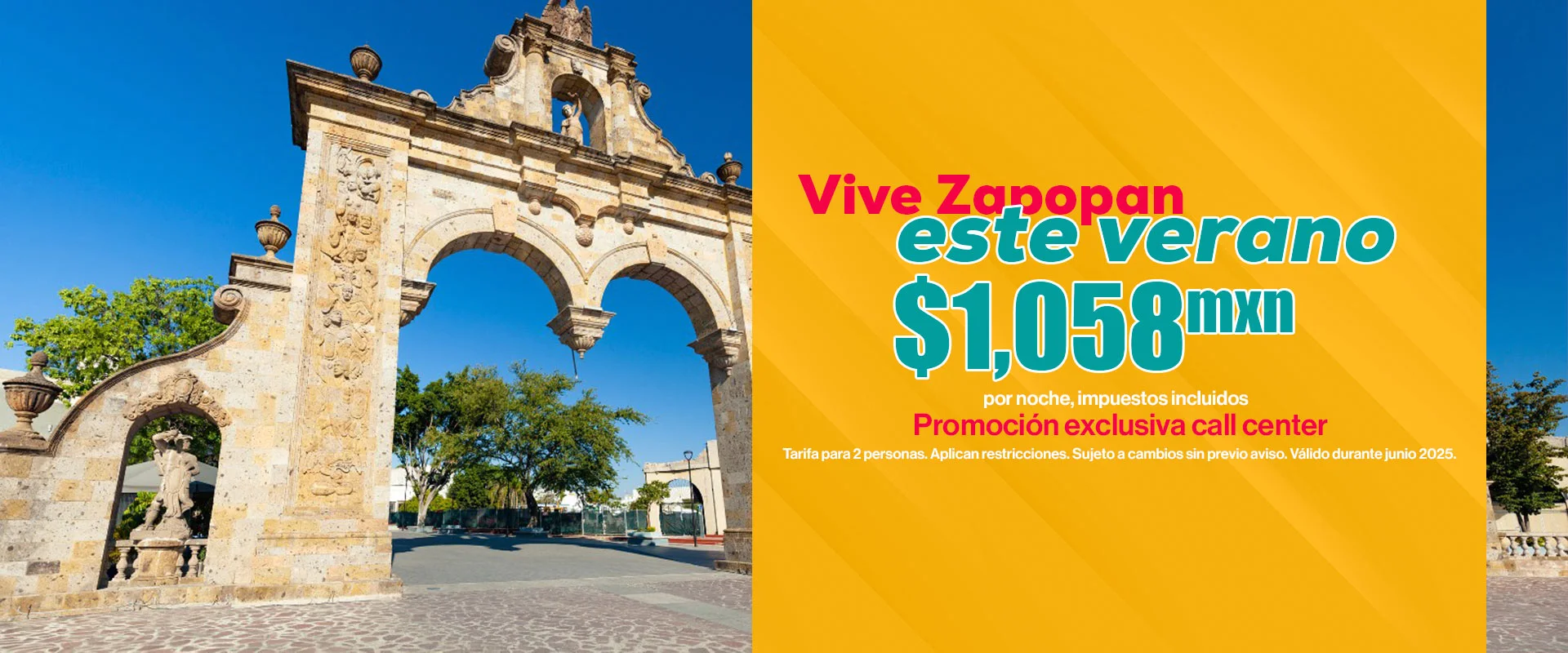 Oferta de verano, hospedaje Hotel Real Zapopan. Hotel en Zapopan Jalisco