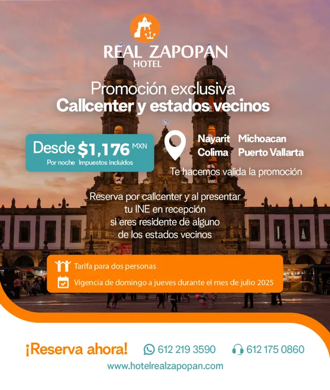 Oferta de verano Hotel Real Zapopan, Hotel en Zapopan Jalisco